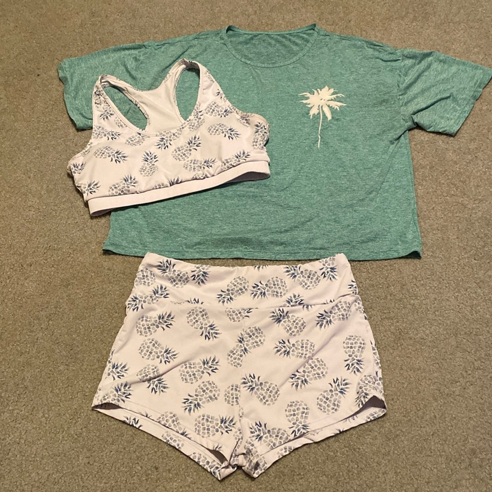 SHEIN 3-Piece Pajama Set